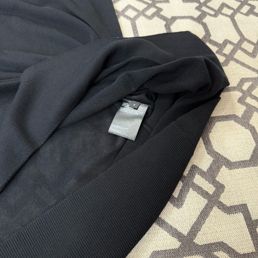 Toteme Cashmere Blend Slit Sleeve Turtleneck Knitted Maxi Dress Black Sz S - Picture 11 of 17